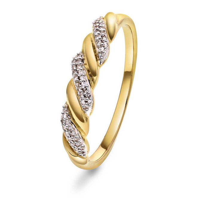 Hovedbilde Gullring med diamanter
